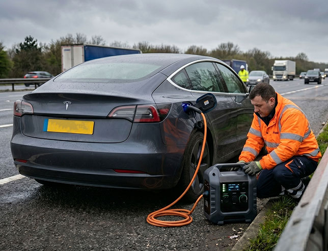 EV charging roadside